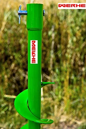 WERHE Erdbohrer für Bohrer mit Adapter 25 mm auf 20 mm ⌀100 mm, Länge 80 cm - Brunnenbohrer, Baumpflanzbohrer, Erdbohrer, Pfahlbohrer, Dükerbohrer - Image 10